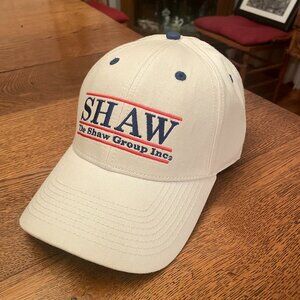 Men's The Shaw Group Inc White Metal Buckle Strap Baseball Hat Cap by The Game